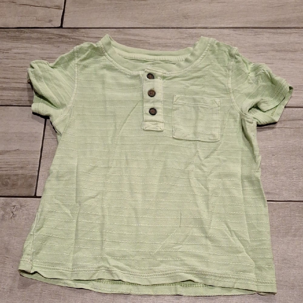 🍁Cat & Jack Green Crew Neck Short Sleeve Tee🍬